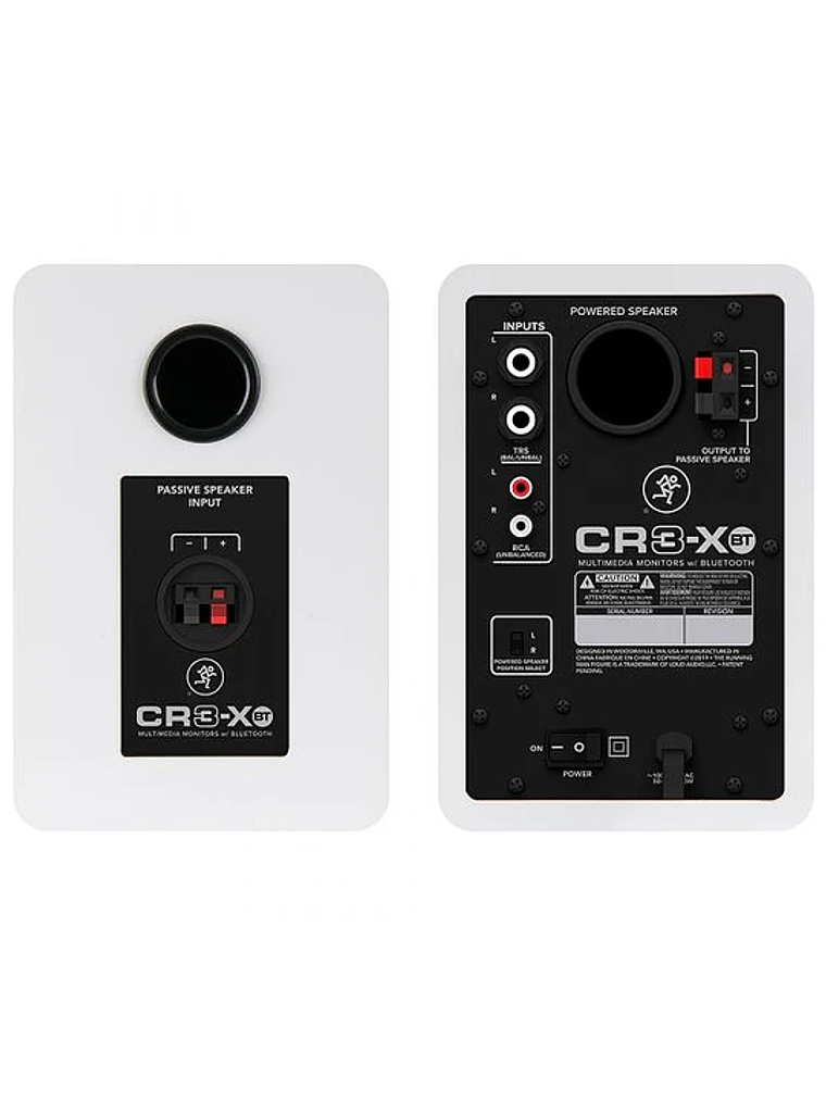 Cr3-XBT Ltd Monitores De Estudio Blancos C/Bluetooth, Mackie 3