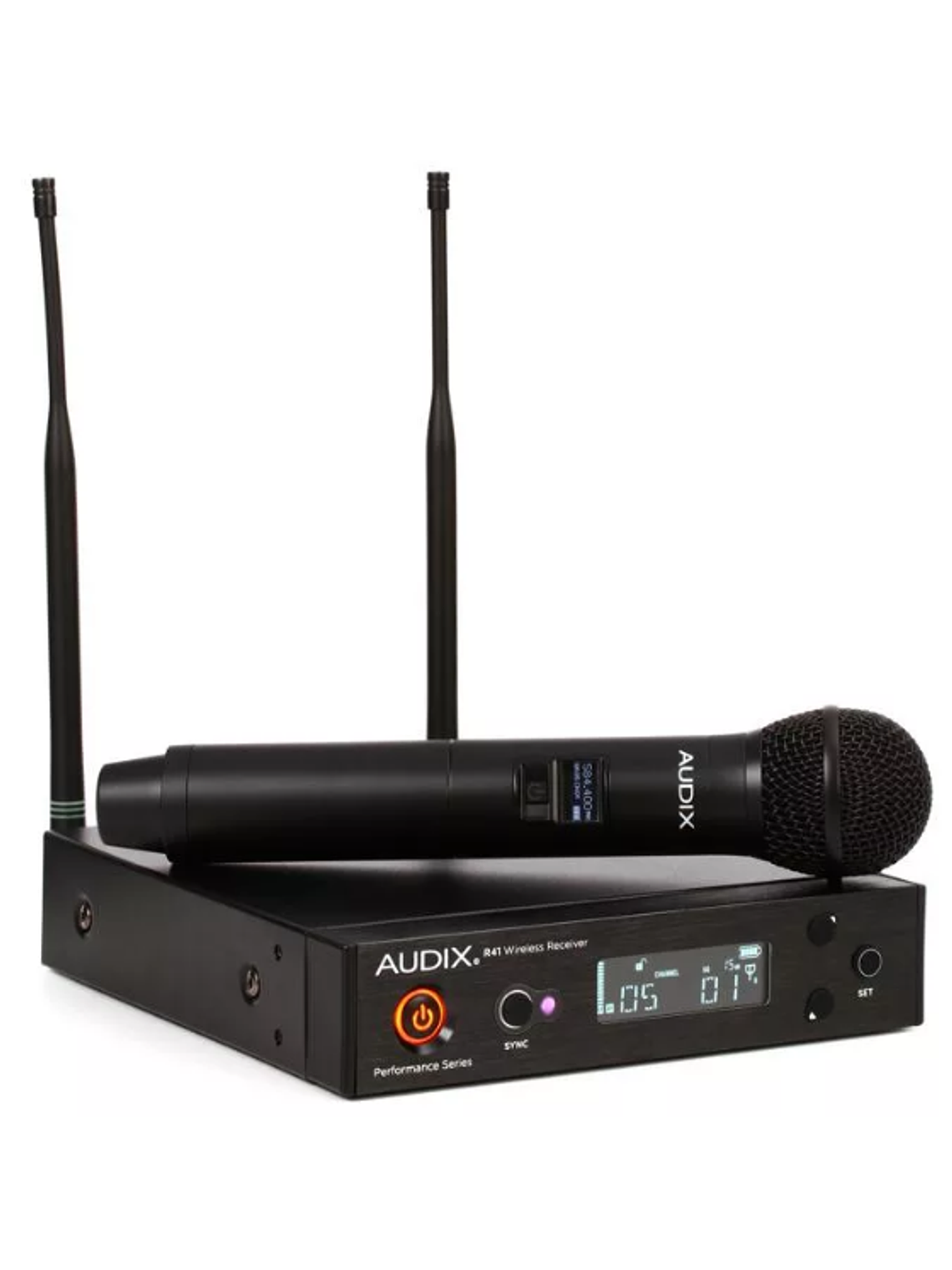 Sistema De Microfono Inalambrico: Receptor Diversity R41 Con Transmisor De Mano H60/OM2 AUDIX 1