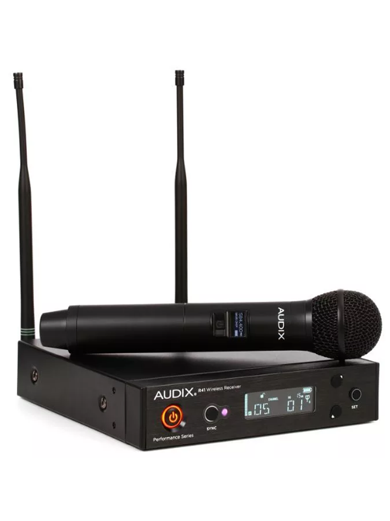 Sistema De Microfono Inalambrico: Receptor Diversity R41 Con Transmisor De Mano H60/OM2 AUDIX 1