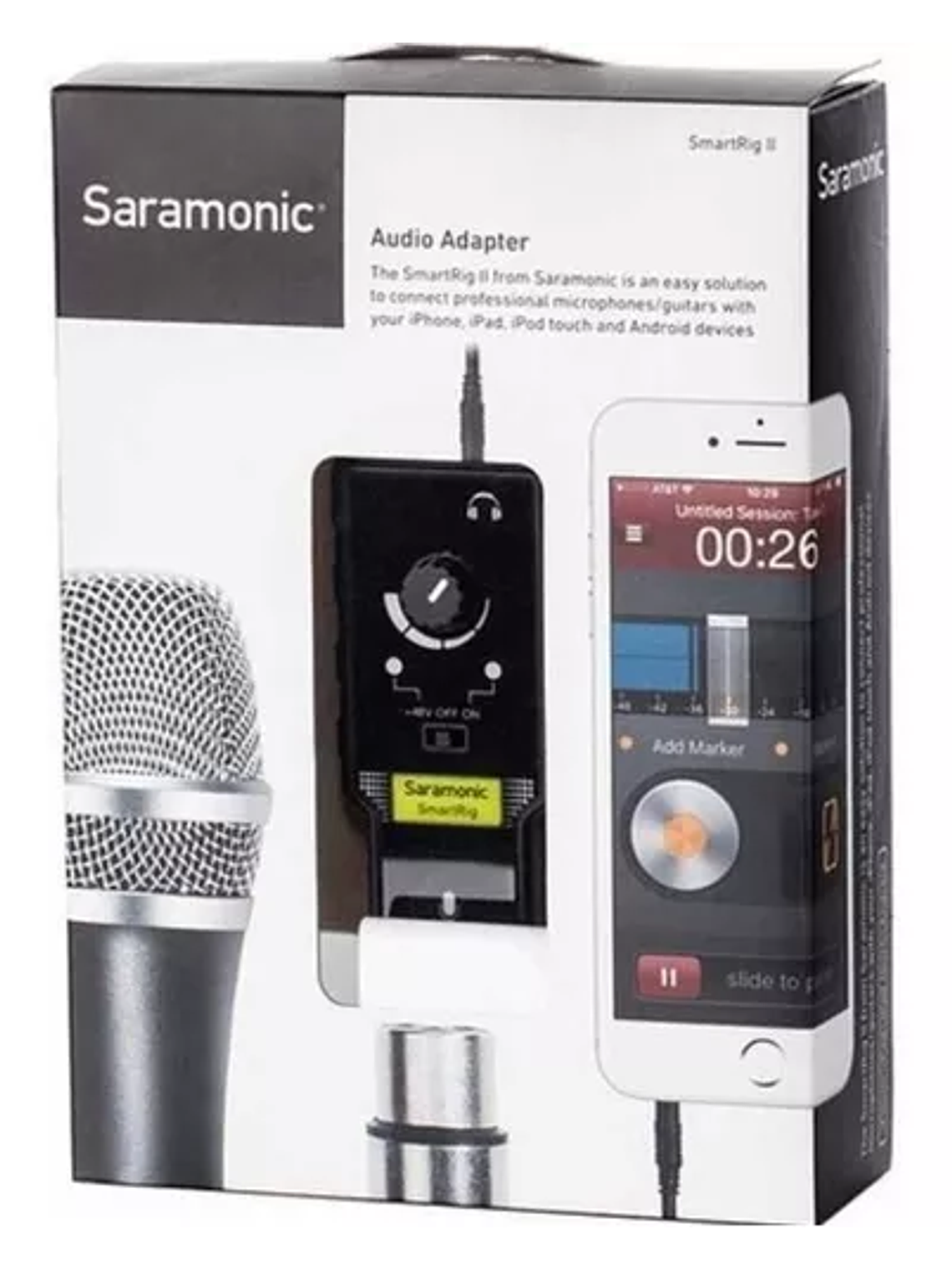 Preamplificador De Micrófono y Interfaz Smart rig 2 Saramonic  1