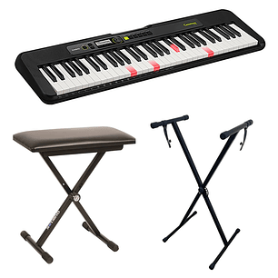 Pack Teclado Casio LK-S250 + Atril + Sillin.