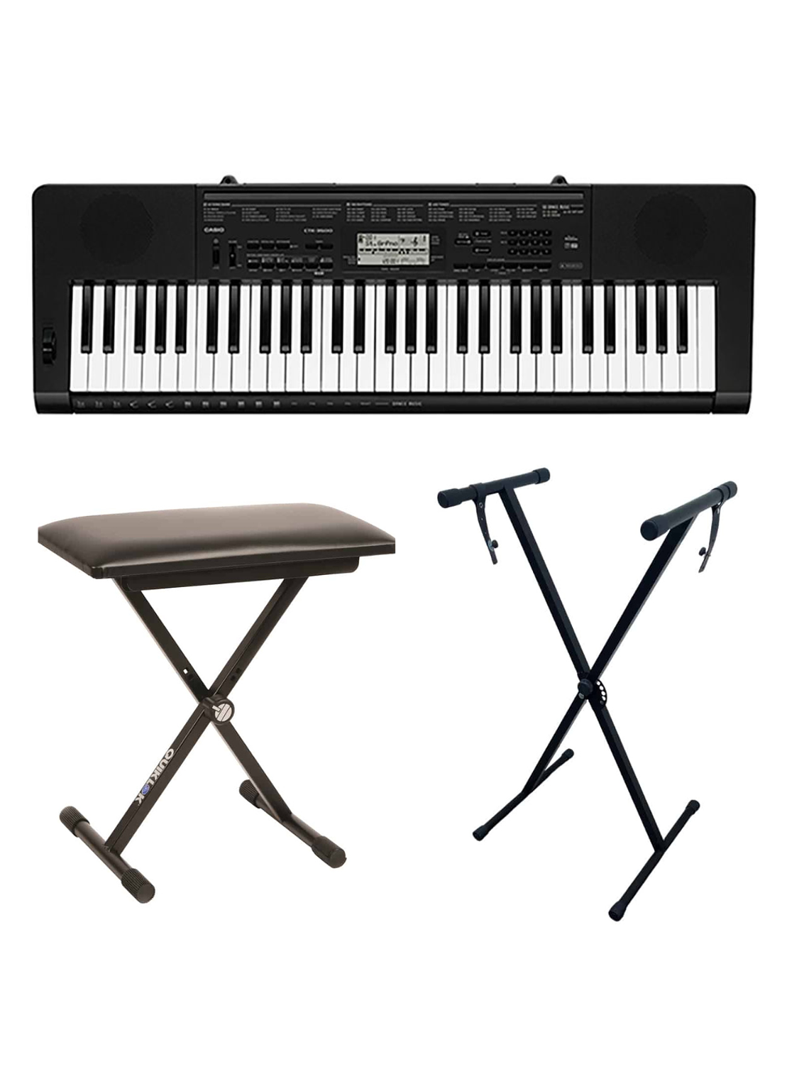 Pack Teclado Casio CTK-3500 + Atril + Sillin 1