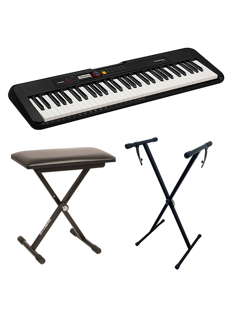 Pack Teclado Casio CT-S200BK + Atril + Sillin 1