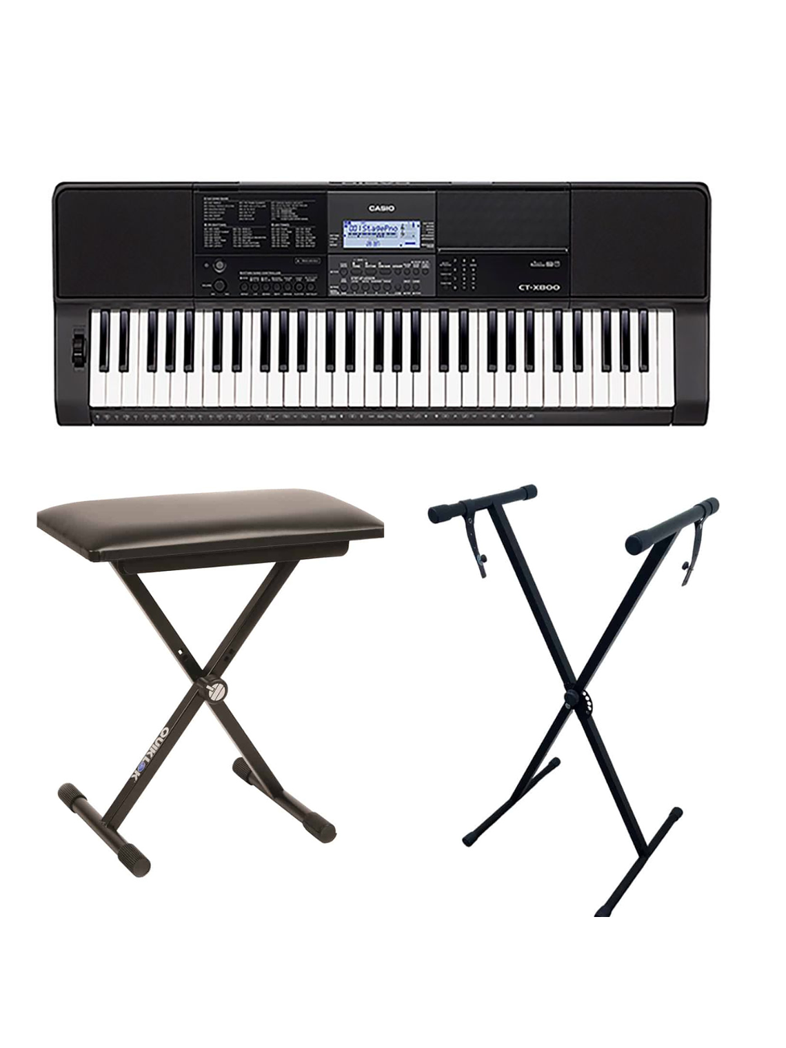 Pack Teclado Casio CT-X800 + Atril + Sillin 1