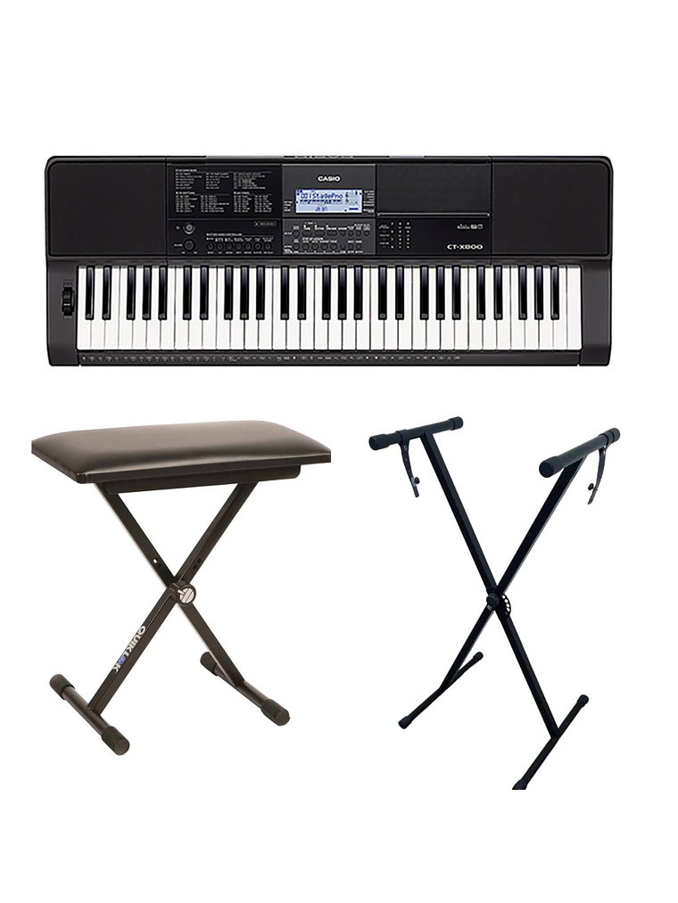 Pack Teclado Casio CT-X800 + Atril + Sillin 1