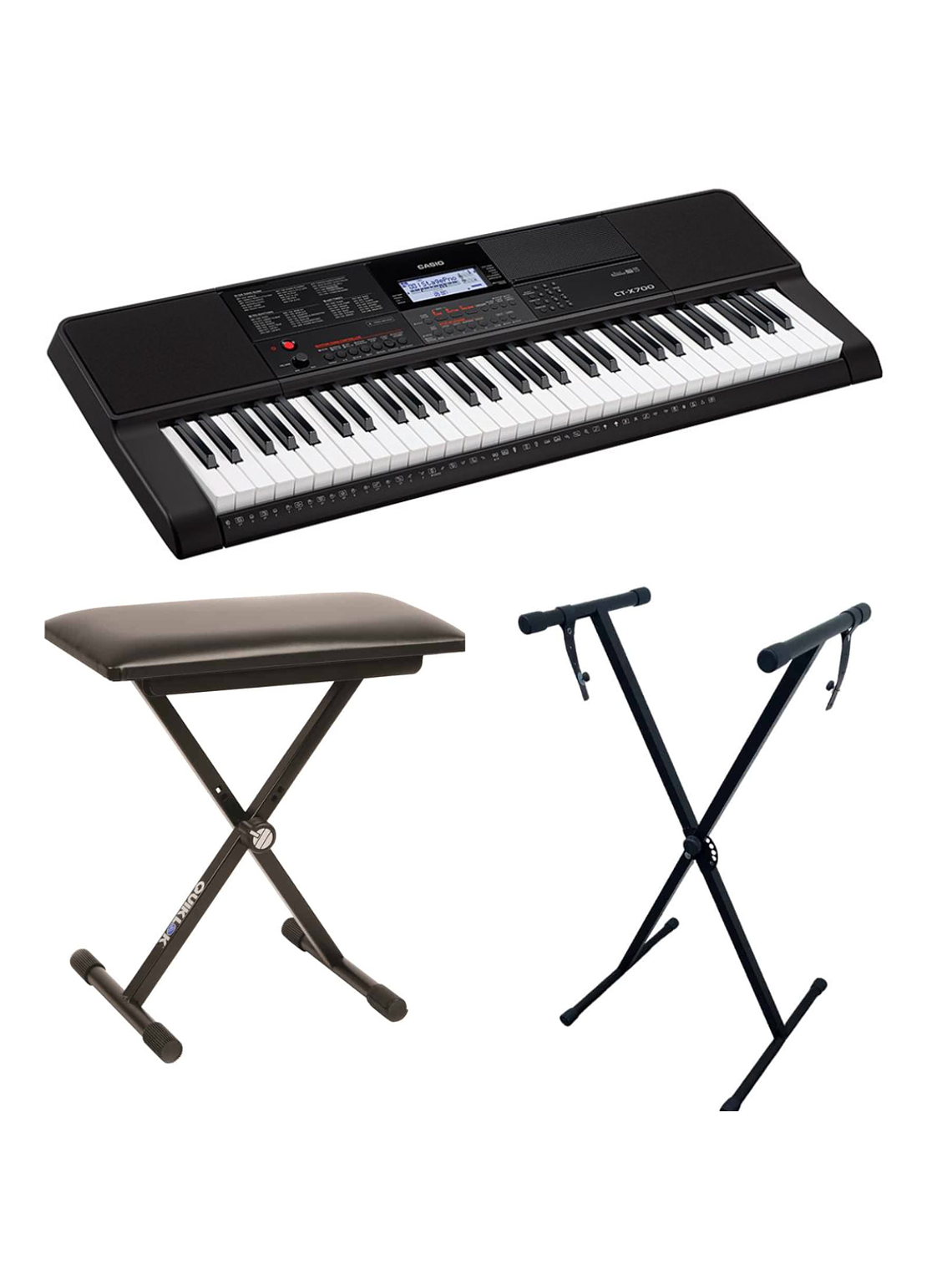 Pack Teclado Casio CT-X700 + Atril + Sillin 1