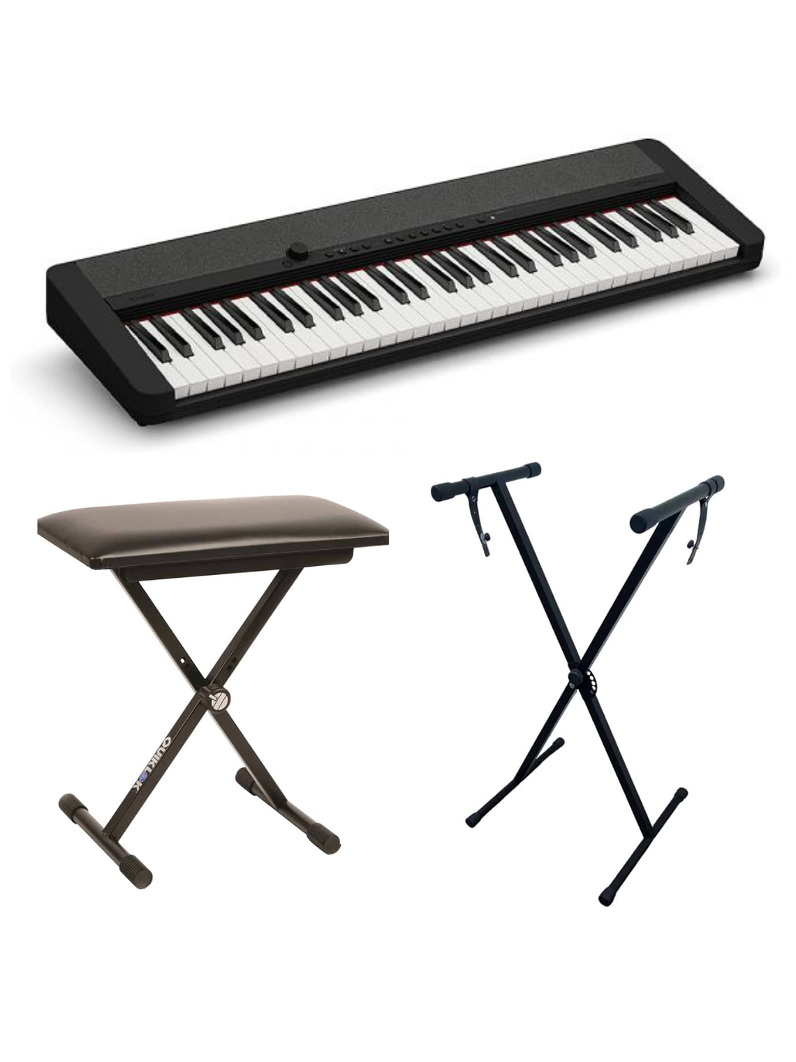 Pack Teclado Casio CT-S1 Negro + Atril + Sillin 1