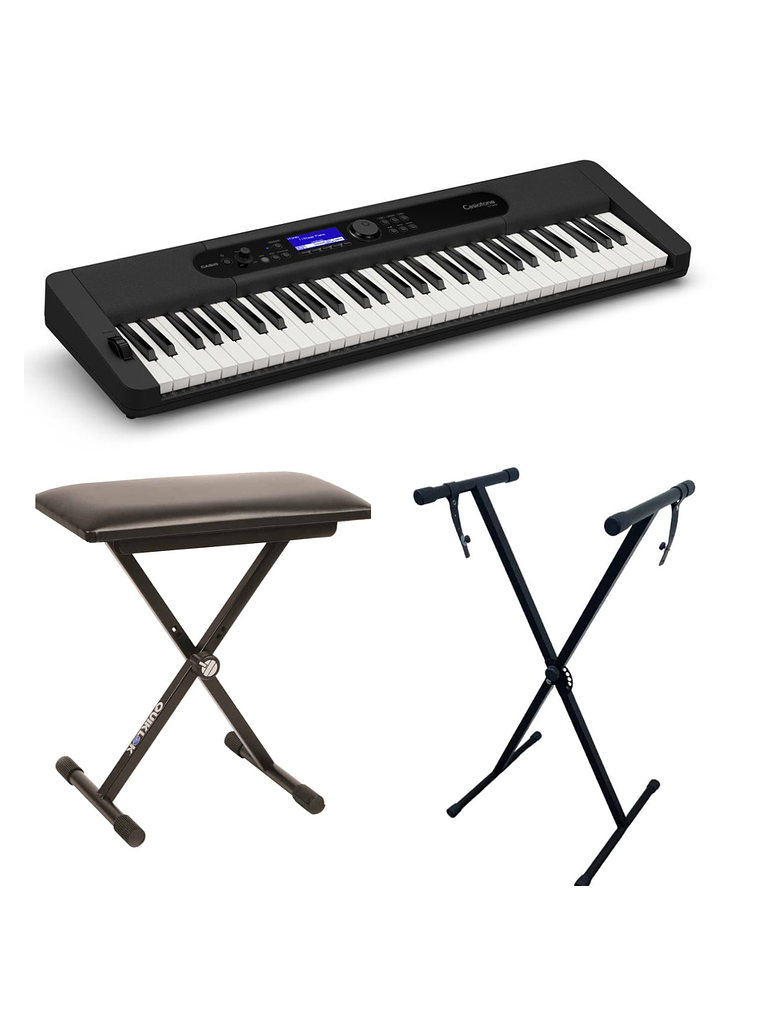 Pack Teclado Casio CT-S400 + Atril + Sillin 1