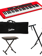  Full Pack Teclado Casio CT-S200RD + Atril + Sillin + Funda - Miniatura 1