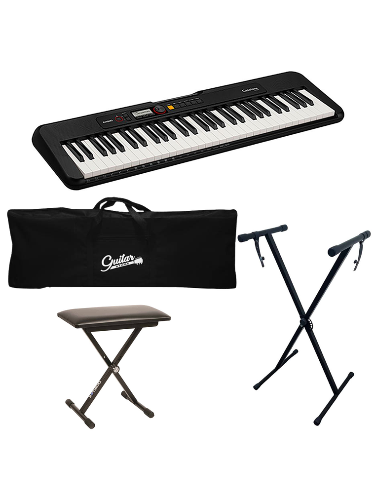 Full Pack Teclado Casio CT-S200BK + Atril + Sillin + Funda 1