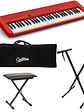 Full Pack Teclado 61 Teclas Casio CT-S1 Rojo + Atril + Sillin + Funda - Miniatura 1
