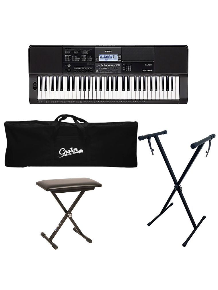 Full Pack Teclado 61 Teclas Casio CT-X800 + Atril + Sillin + Funda 1