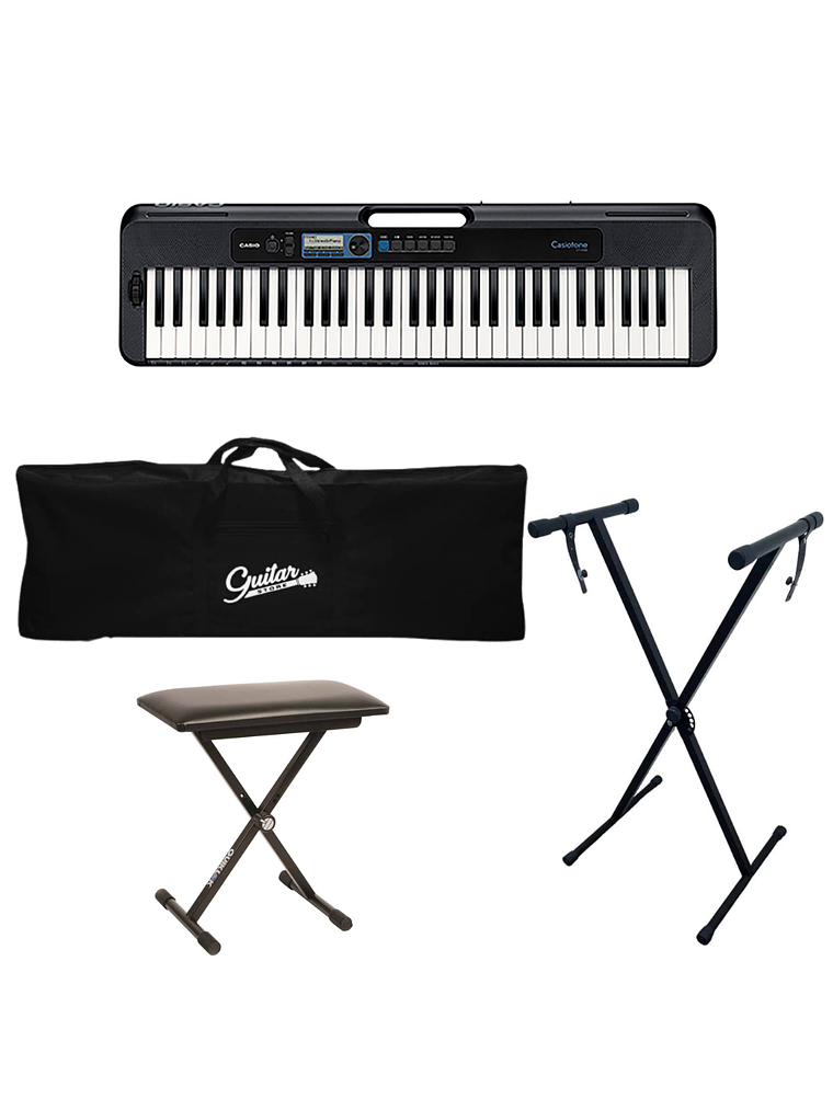 Full Pack Teclado 61 Teclas Casio CT-S300BK + Atril + Sillin + Funda. 1