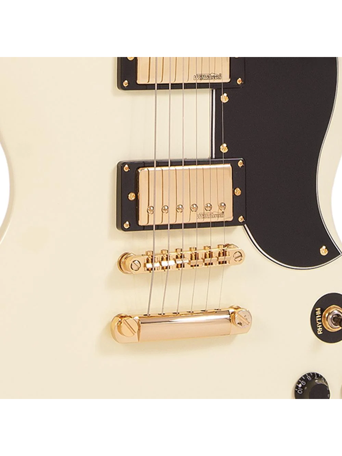 Guitarra eléctrica Vintage VS6 REISSUED Hardware blanco/dorado  4