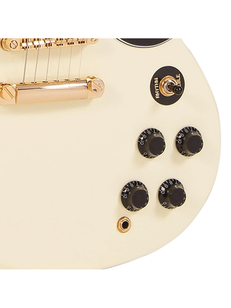 Guitarra eléctrica Vintage VS6 REISSUED Hardware blanco/dorado  5