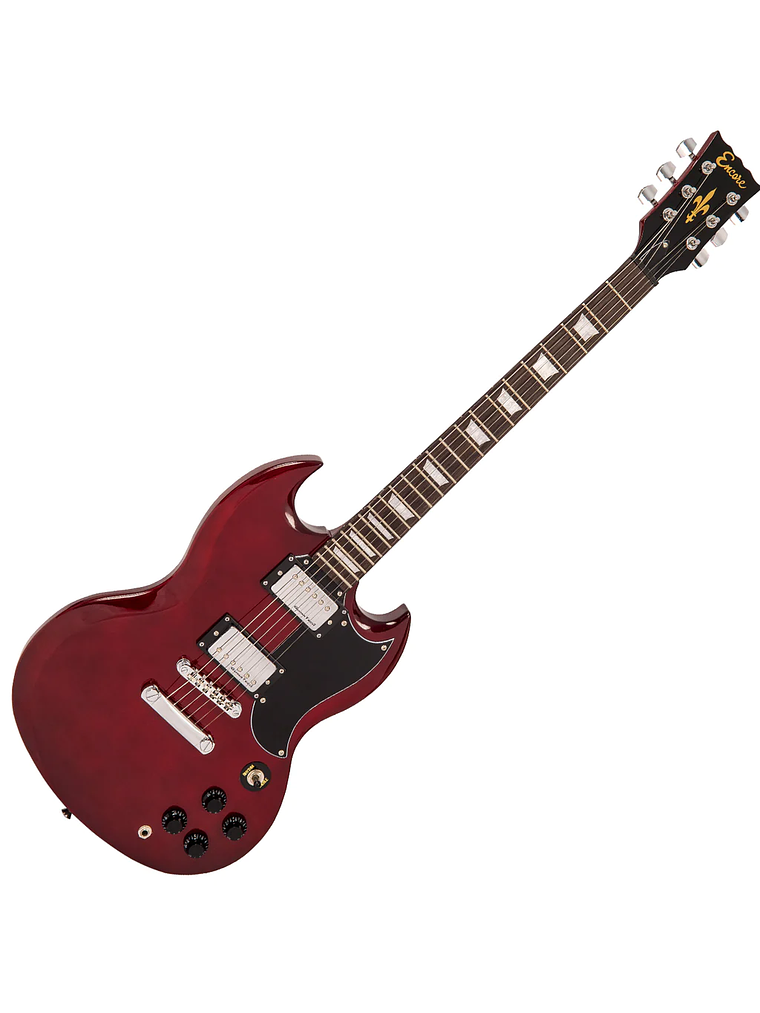 Guitarra Eléctrica ENCORE E69 Cuerpo Solido Tune-O-Matic Cherry Red 1