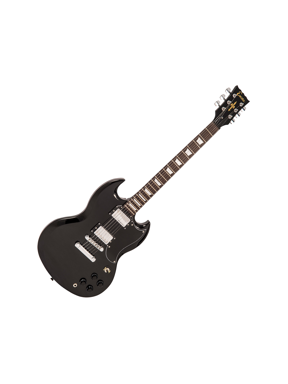Guitarra Eléctrica ENCORE E69 Cuerpo Solido Tune-O-Matic Gloss Black 1