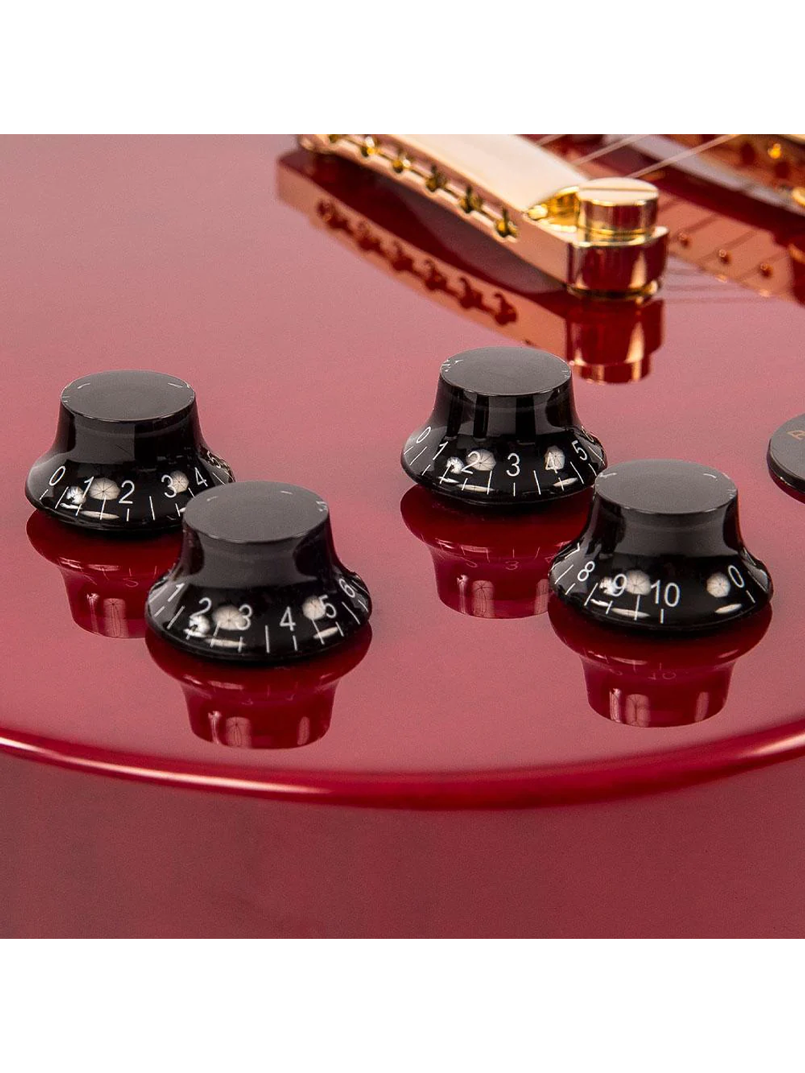 Guitarra Eléctrica REISSUED VS6 Tune-O-Matic Cherry Red/ Gold Vintage 7