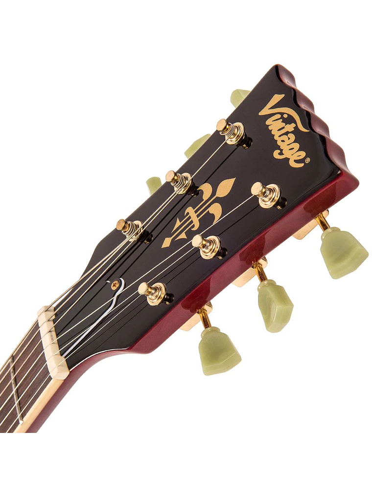 Guitarra Eléctrica REISSUED VS6 Tune-O-Matic Cherry Red/ Gold Vintage 10