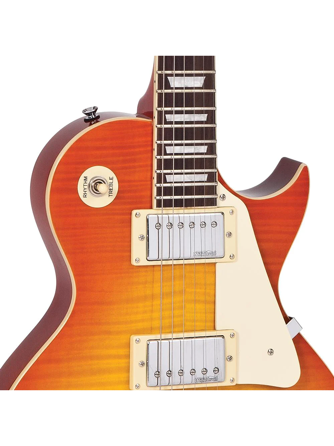 Guitarra Eléctrica REISSUED V100 TUNE-O-Matic Flame Honeyburst Vintage 4
