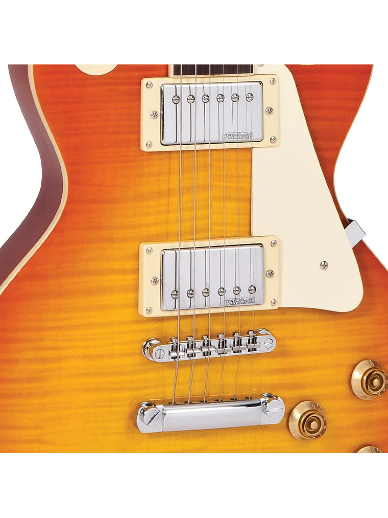 Guitarra Eléctrica REISSUED V100 TUNE-O-Matic Flame Honeyburst Vintage 5