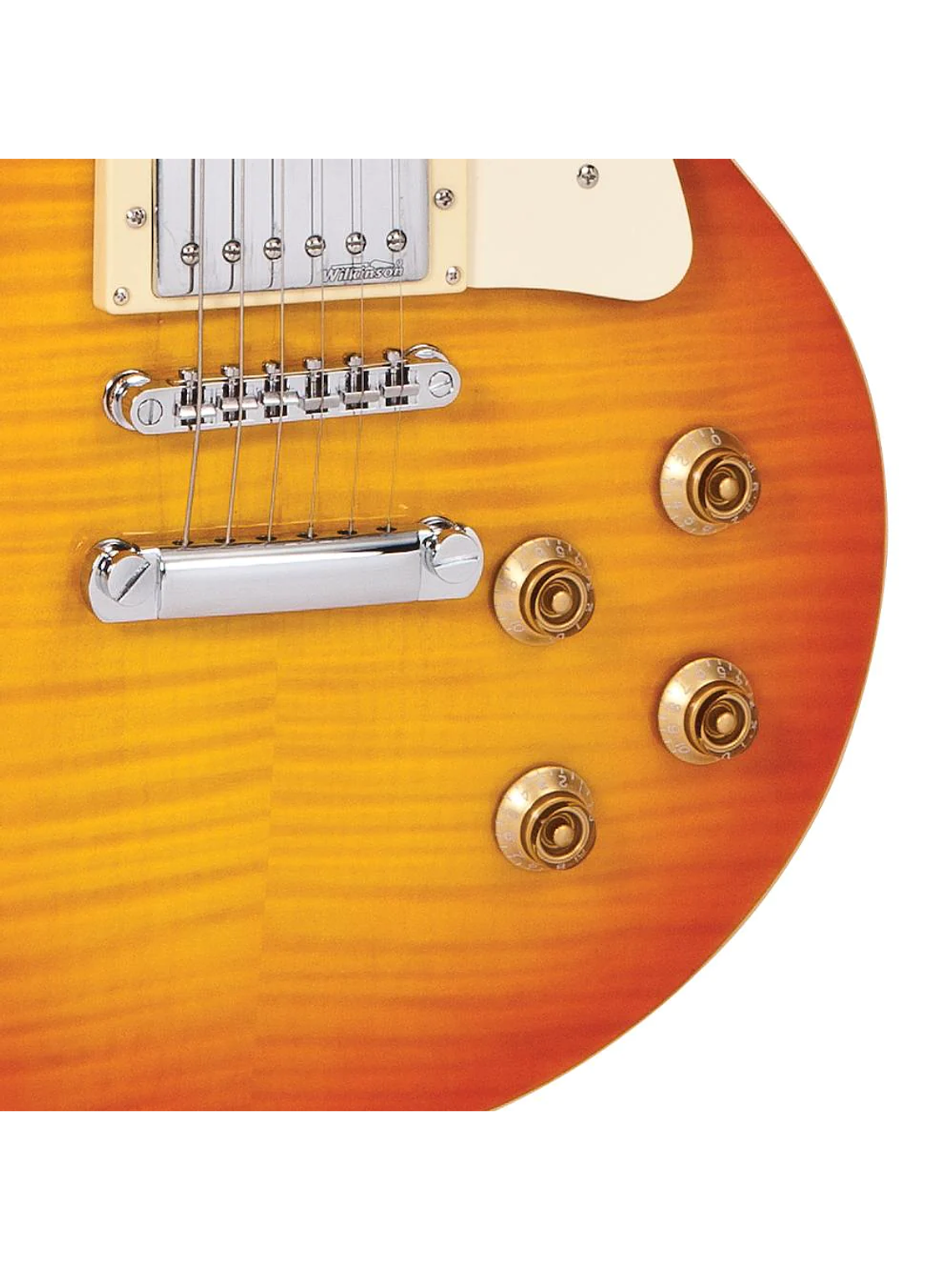 Guitarra Eléctrica REISSUED V100 TUNE-O-Matic Flame Honeyburst Vintage 6
