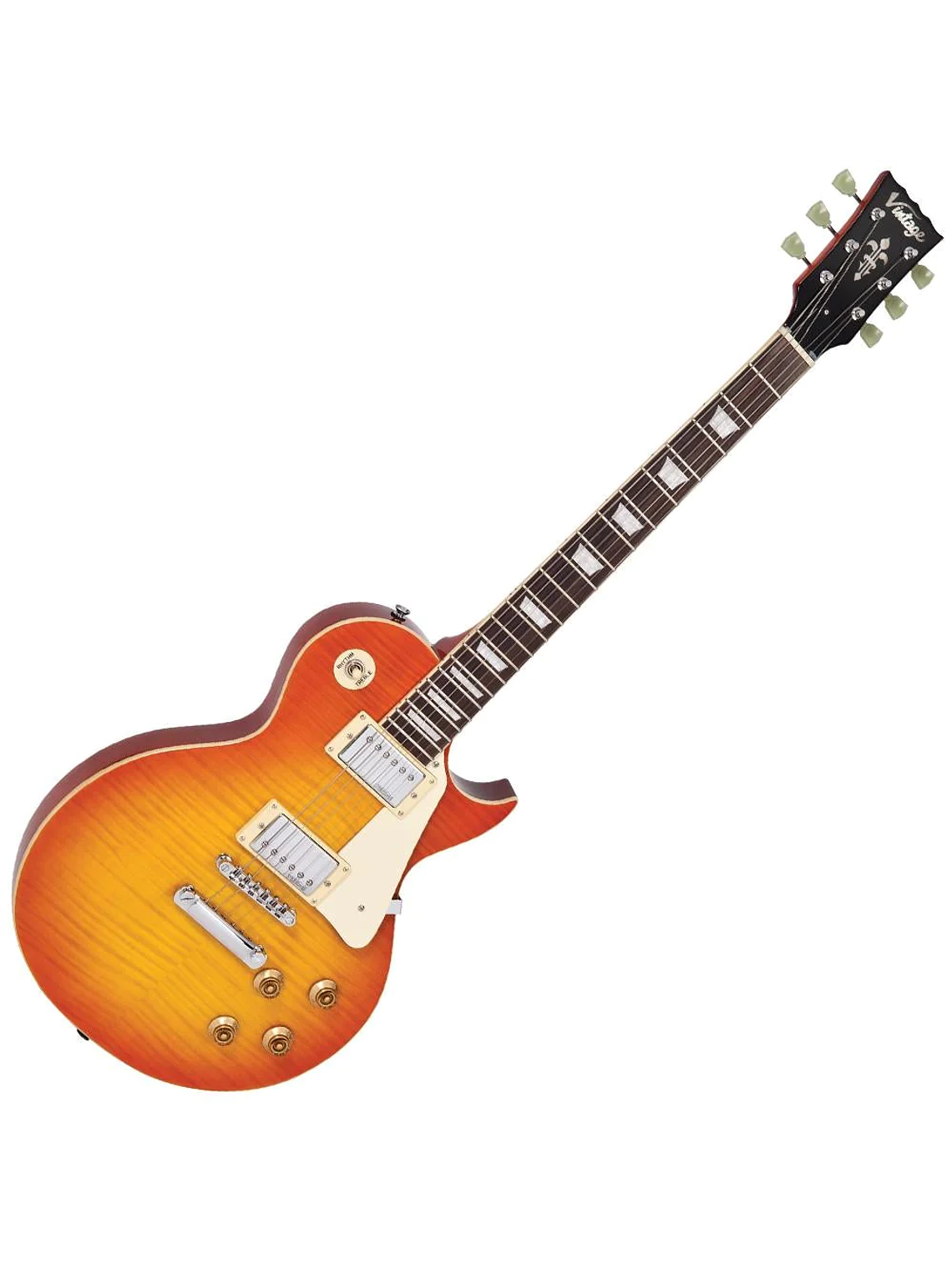 Guitarra Eléctrica REISSUED V100 TUNE-O-Matic Flame Honeyburst Vintage 2