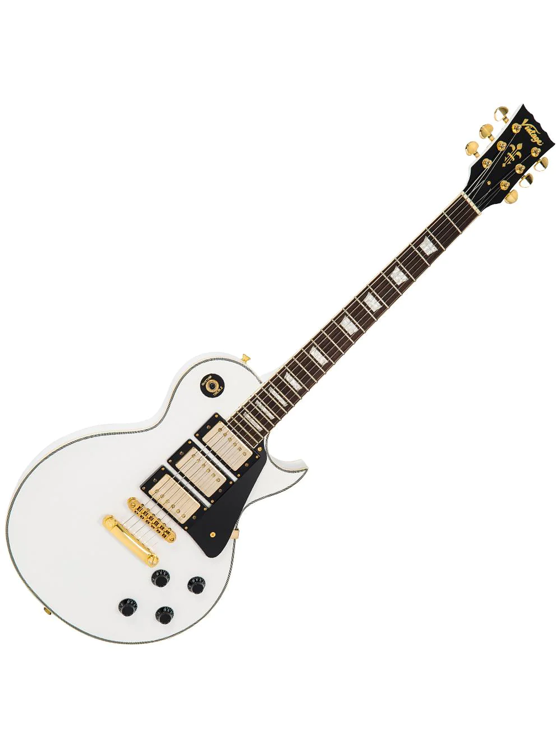 Guitarra Eléctrica REISSUED V1003 Artic White/Gold Vintage 2