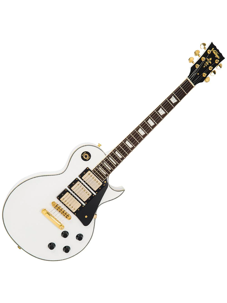 Guitarra Eléctrica REISSUED V1003 Artic White/Gold Vintage 2