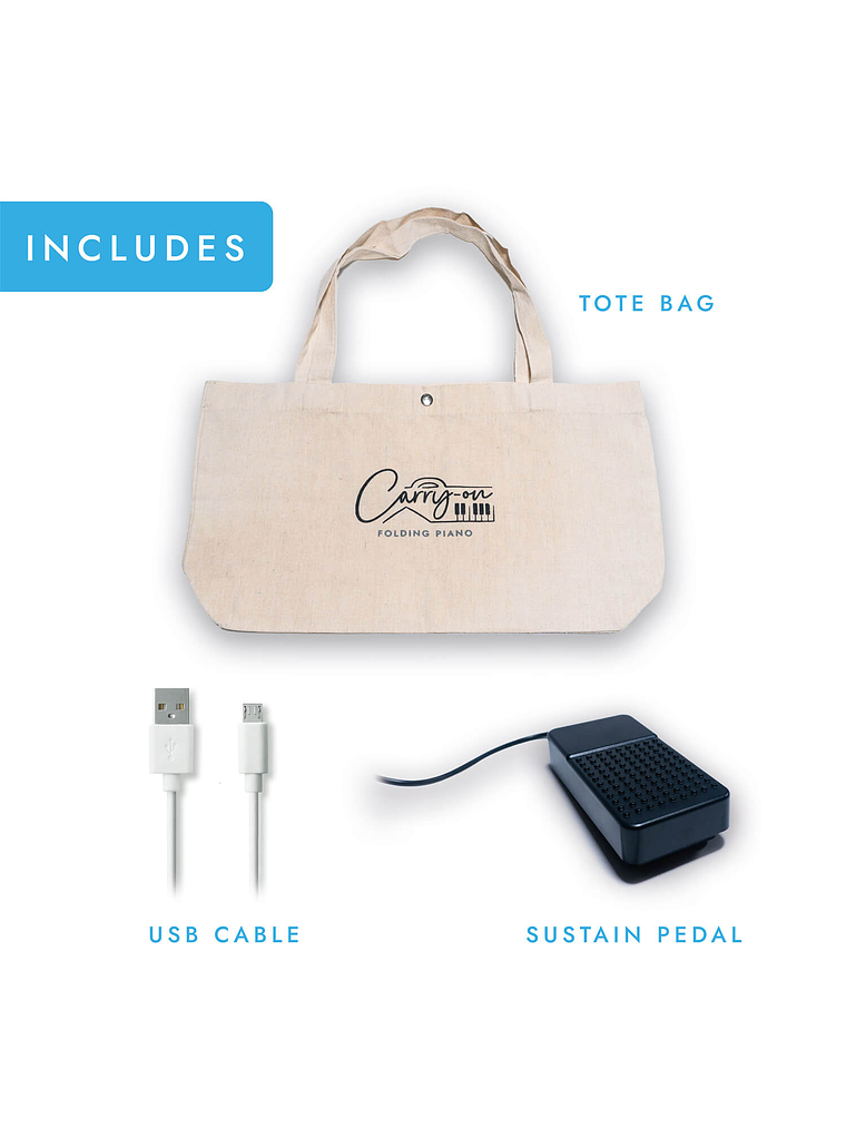 FP88 Teclado Digital Plegable Transportable Negro, Carry-On by BlackStar 3