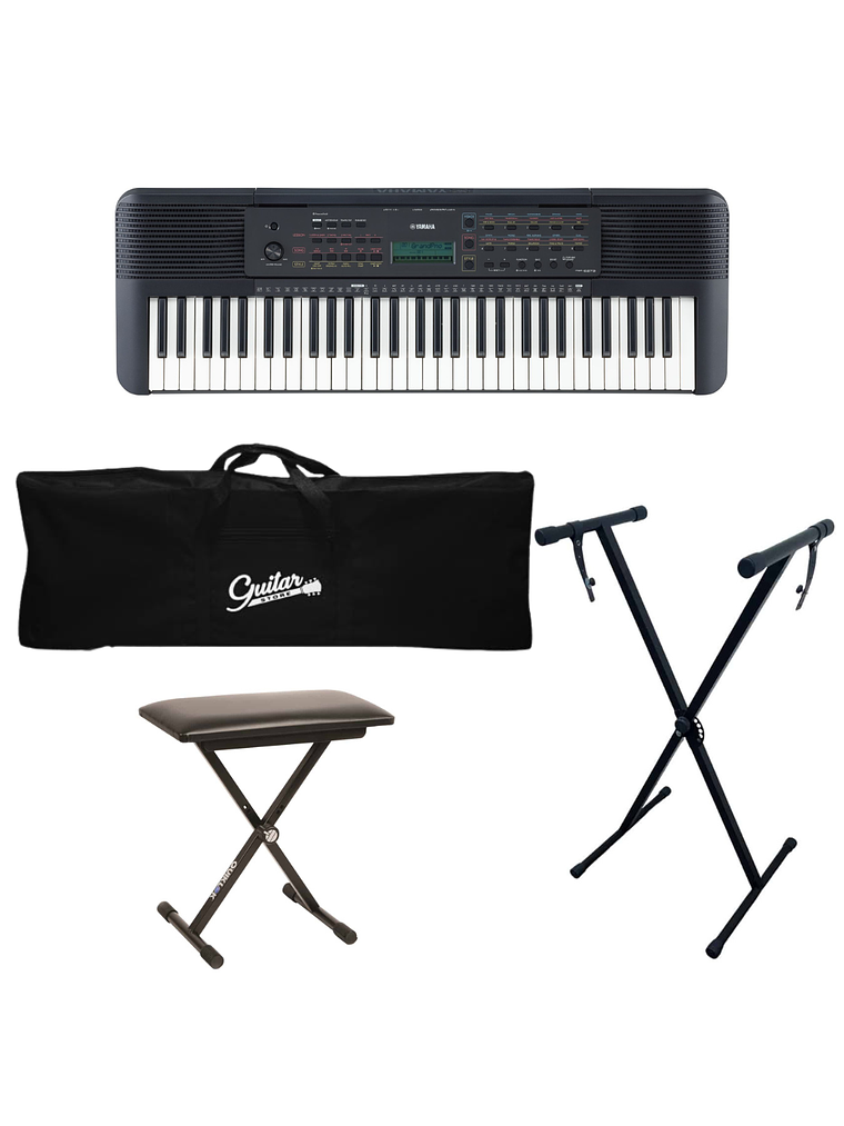 PSR-E273 Full Pack Teclado Digital Yamaha Atril + Funda + Sillin  1