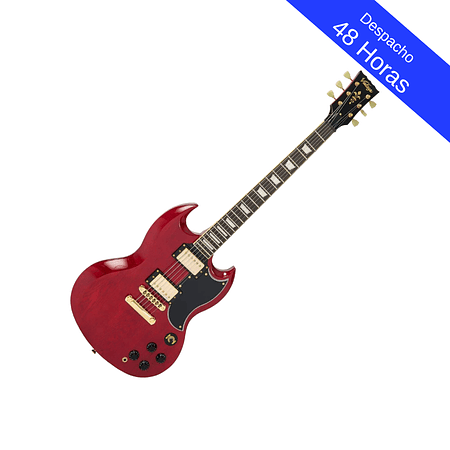 Guitarra Eléctrica REISSUED VS6 Tune-O-Matic Cherry Red/ Gold Vintage
