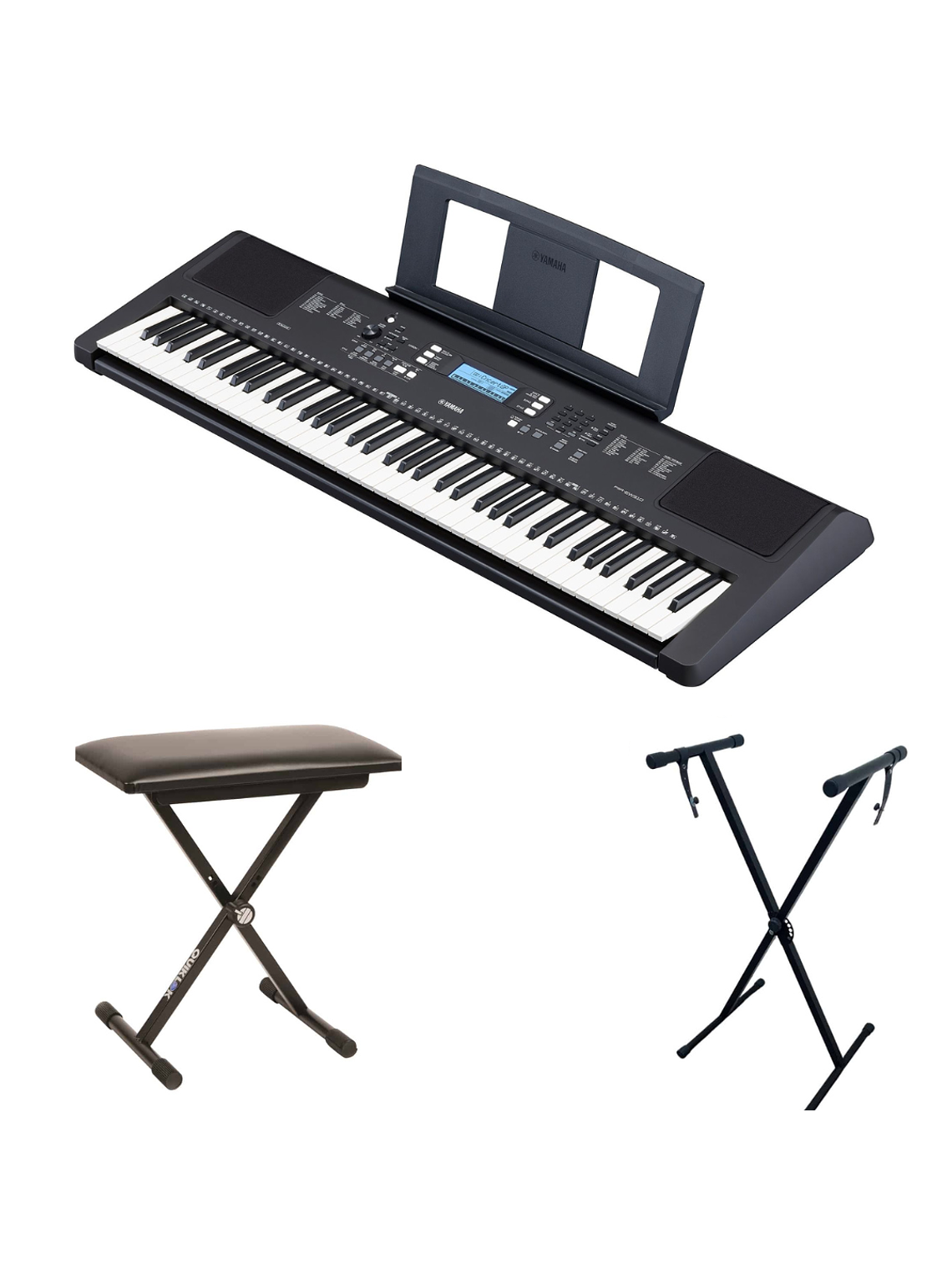 PSR-EW310 Teclado Portátil 76 Teclas Yamaha + Atril + Sillin + Fuente de Poder 1