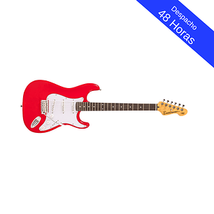  E6 Guitarra Eléctrica Stratocaster Red Encore