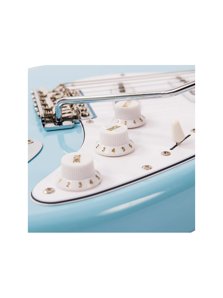 Reissued V6 Guitarra Eléctrica Blue Sky Vintage  8