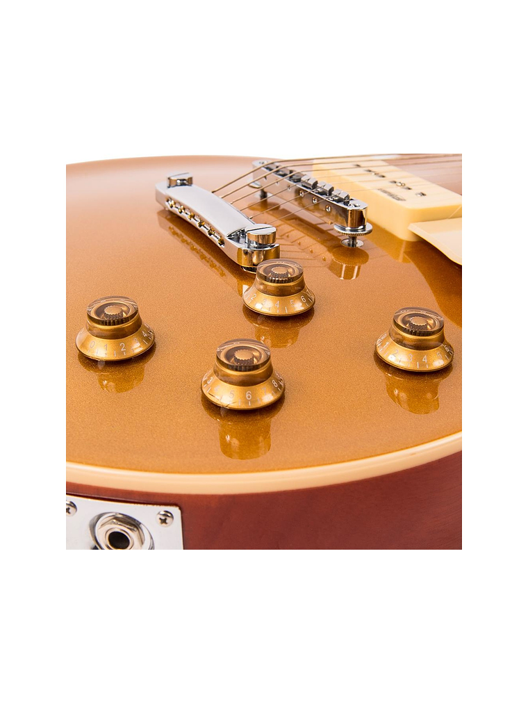 Reissued V100 Guitarra Eléctrica Gold Vintage 5