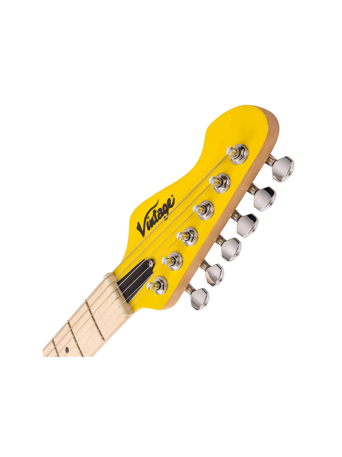  Reissued V6M24 Guitarra Eléctrica Yellow Vintage 6