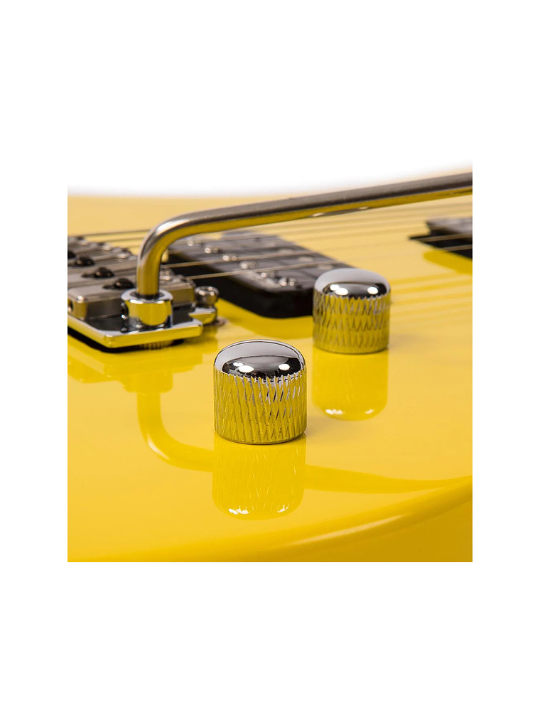  Reissued V6M24 Guitarra Eléctrica Yellow Vintage 8