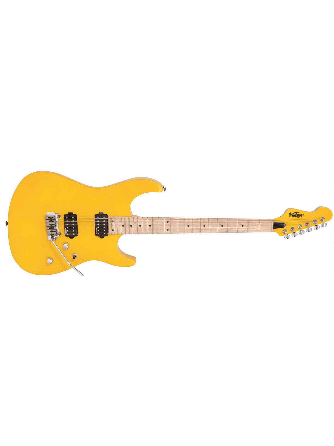  Reissued V6M24 Guitarra Eléctrica Yellow Vintage 2
