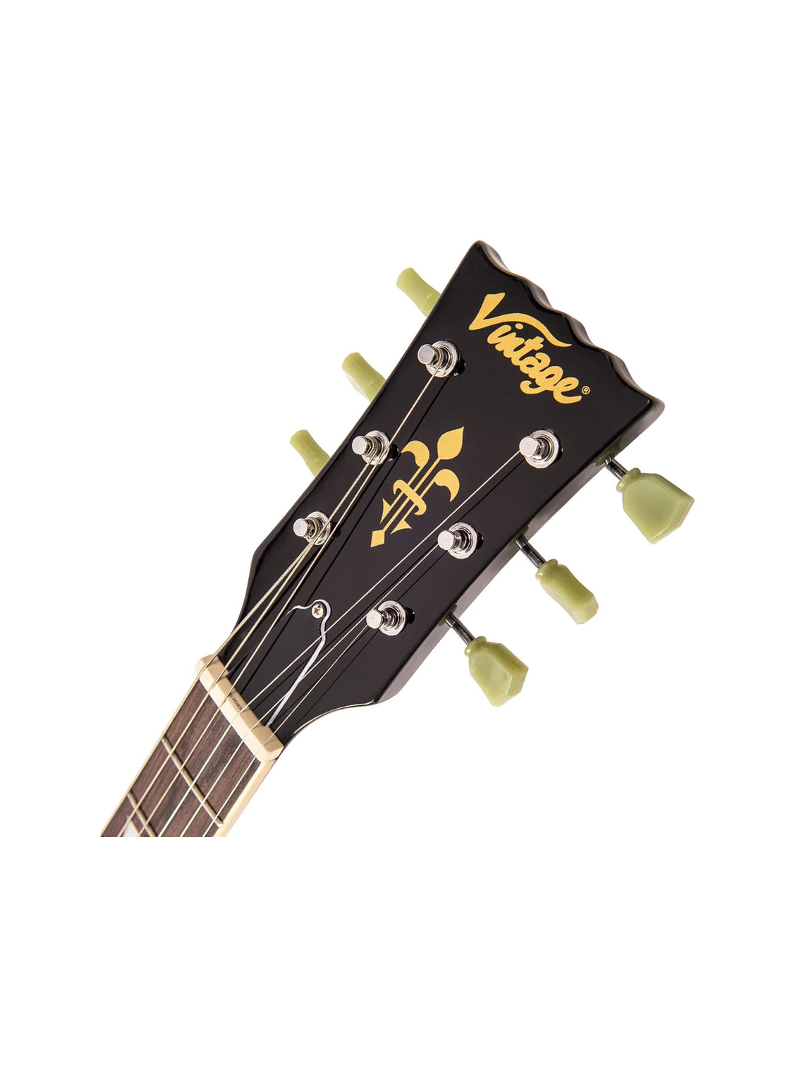 Reissued V100 Guitarra Eléctrica Gloss Black Vintage  3