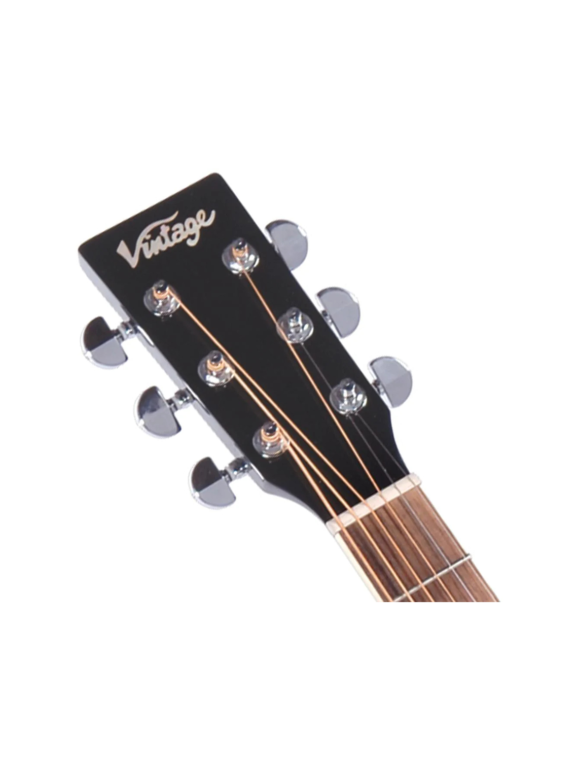 V300 Guitarra Acústica Satin Black Vintage  8