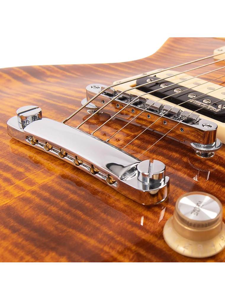 Reissued V100AFD Guitarra Eléctrica Flamed Amber VINTAGE  5
