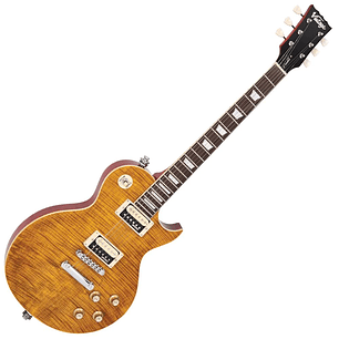 Reissued V100AFD Guitarra Eléctrica Flamed Amber VINTAGE 