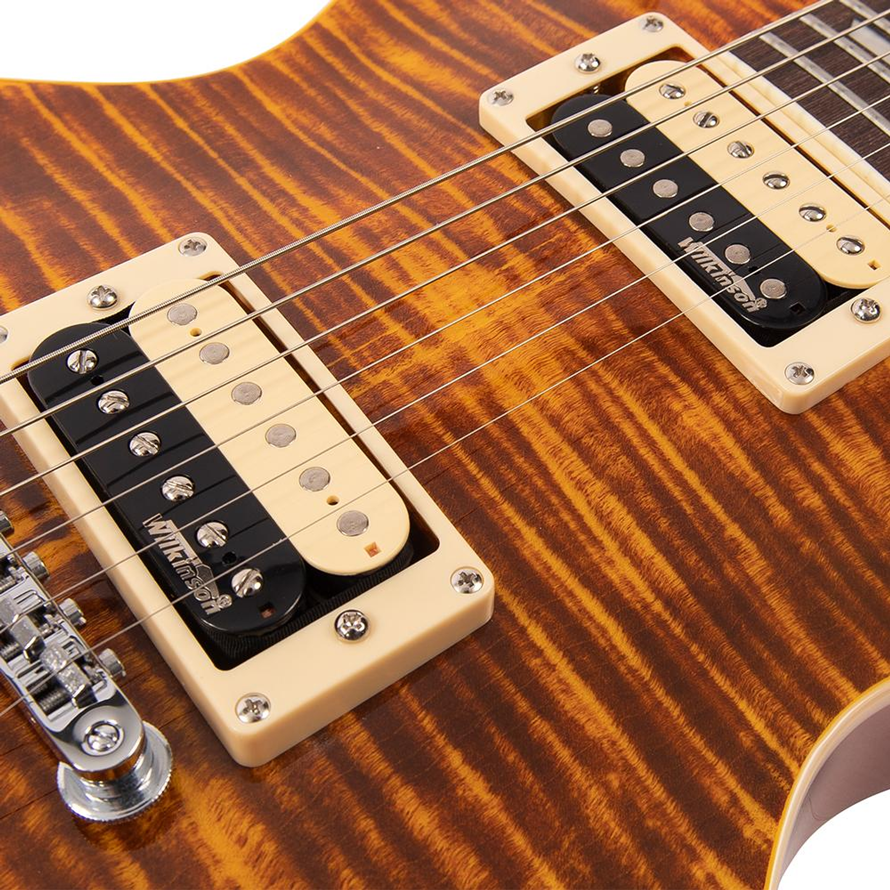 Reissued V100AFD Guitarra Eléctrica Flamed Amber