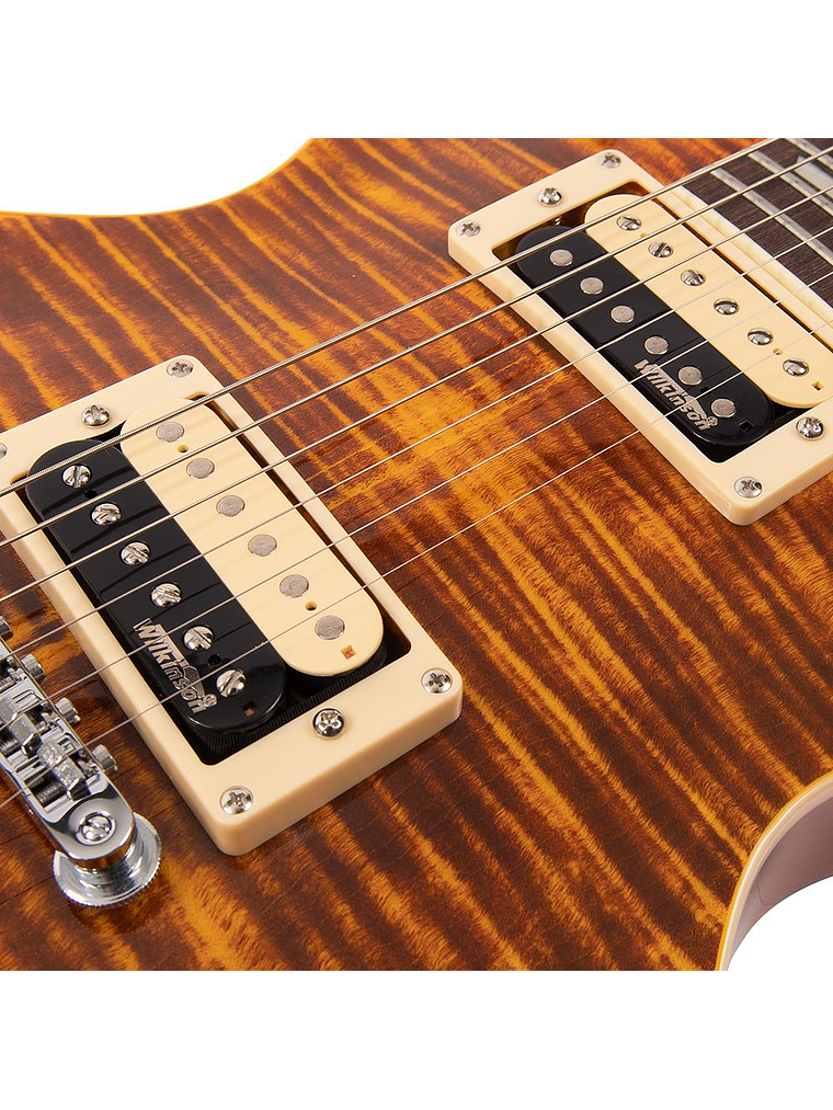 Reissued V100AFD Guitarra Eléctrica Flamed Amber VINTAGE  7