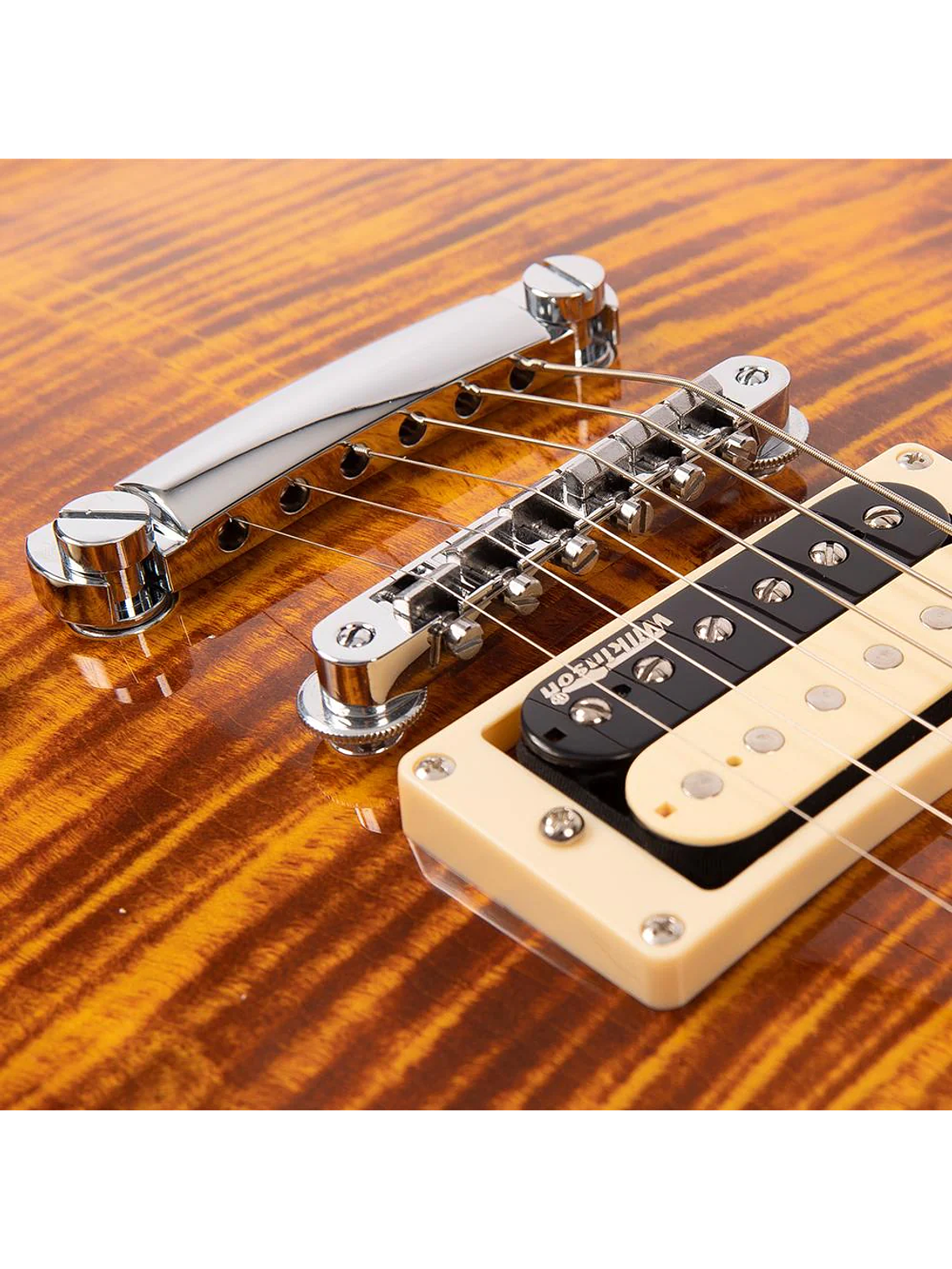 Reissued V100AFD Guitarra Eléctrica Flamed Amber VINTAGE  8