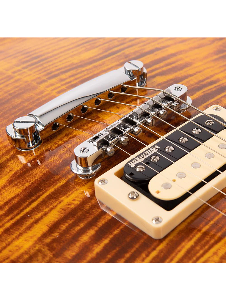 Reissued V100AFD Guitarra Eléctrica Flamed Amber VINTAGE  8