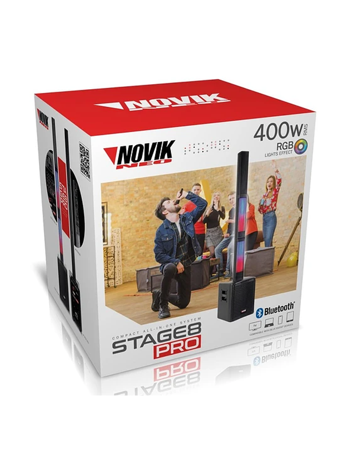 STAGE 8 PRO Sistema De Sonido Con Bateria Novik 6