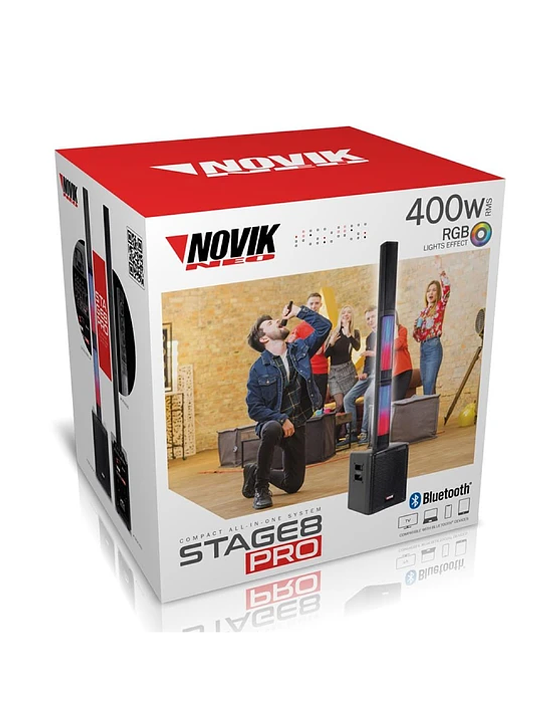 STAGE 8 PRO Sistema De Sonido Con Bateria Novik 6