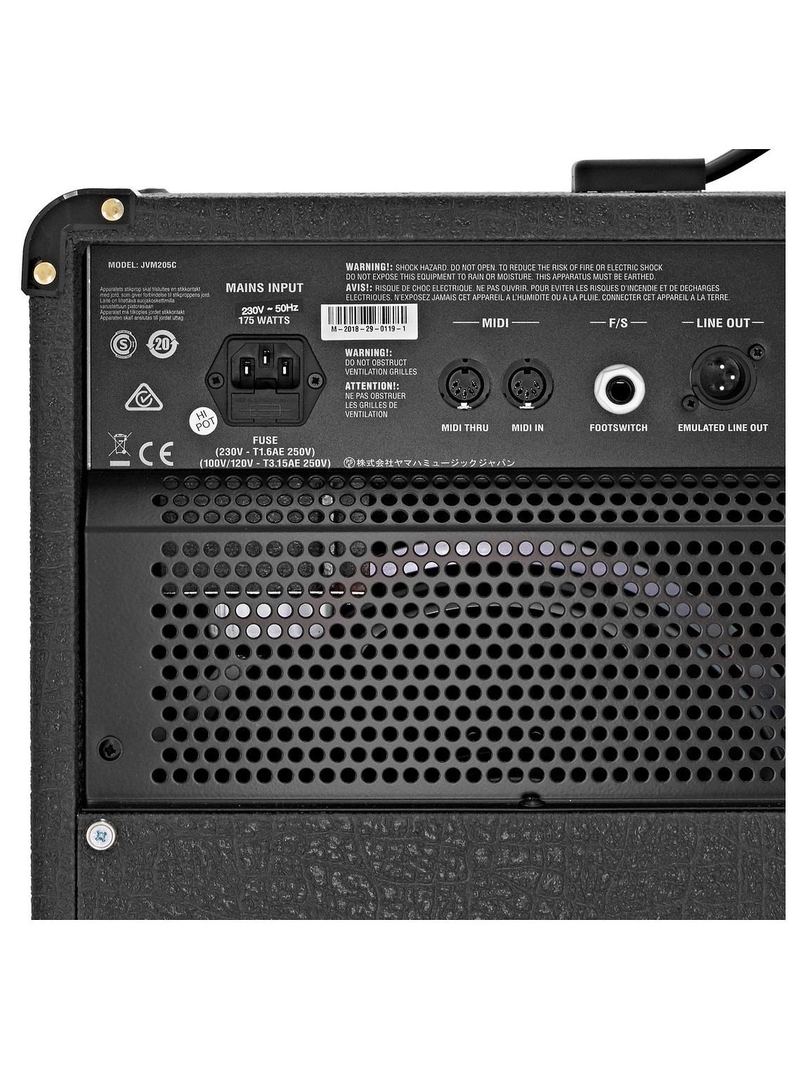 Amplificador Guitarra Combo Marshall JVM205C 50W 6